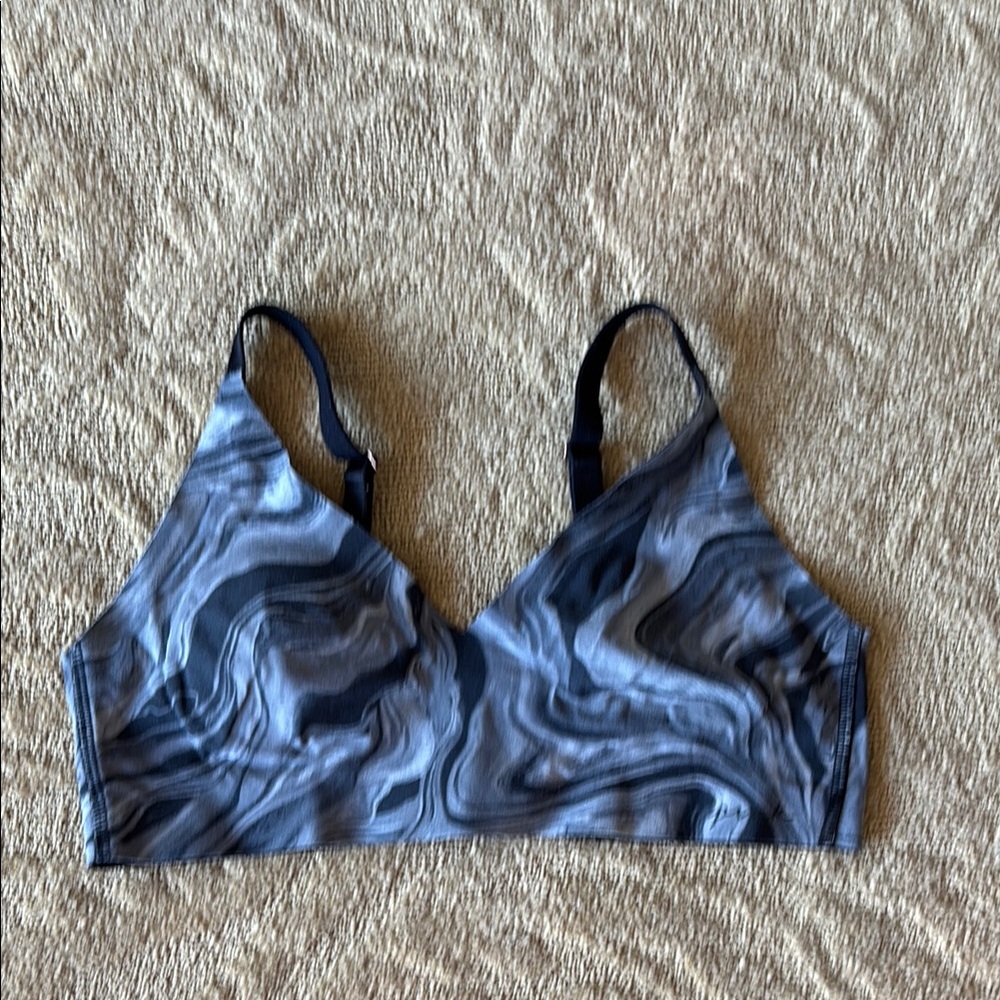 Pink Black and Gray Seamless Bra